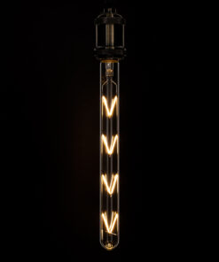 GloboStar® 99020 Λάμπα LED Long Filament E27 T30 Σωλήνας 8W 800lm 360° AC 220-240V IP20 Φ3 x Υ30cm Θερμό Λευκό 2700K με Διάφανο Γυαλί - Dimmable - 3 Years Warranty 11 99020 5