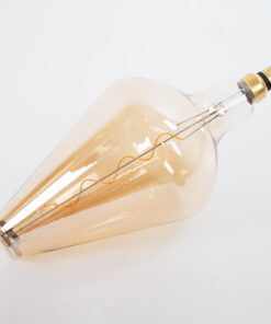 Alternative view of GloboStar® 99022 Λάμπα LED Soft S Spiral Filament E27 BA200 ROCKET Γλόμπος 6W 420lm 360° AC 220-240V IP20 Φ20 x Υ41.5cm Ultra Θερμό Λευκό 2200K με Μελί Γυαλί - Dimmable - 3 Years Warranty