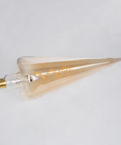 GloboStar® 99023 Λάμπα LED Soft S Spiral Filament E27 CT100 SPEAR Γλόμπος 6W 420lm 360° AC 220-240V IP20 Φ10 x Υ28cm Ultra Θερμό Λευκό 2200K με Μελί Γυαλί - Dimmable - 3 Χρόνια Εγγύηση 10 99023 4