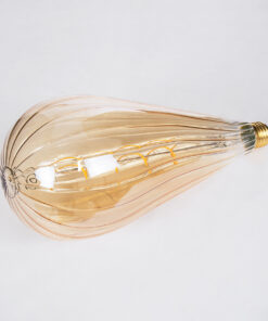 Alternative view of GloboStar® 99024 Λάμπα LED Soft S Spiral Filament E27 OT120 ZEPPELIN Γλόμπος 6W 420lm 360° AC 220-240V IP20 Φ12 x Υ46cm Ultra Θερμό Λευκό 2200K με Μελί Γυαλί - Dimmable - 3 Years Warranty