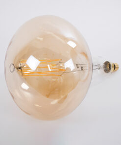 Alternative view of GloboStar® 99027 Λάμπα LED Zig Long Filament E27 R280 BUTTERNUT Γλόμπος 6W 420lm 360° AC 220-240V IP20 Φ28 x Υ41cm Ultra Θερμό Λευκό 2200K με Μελί Γυαλί - Dimmable - 3 Years Warranty
