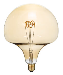 GloboStar® GloboStar® 99028 Λάμπα LED Soft T Spiral Filament E27 BR200 MAROON Γλόμπος 6W 420lm 360° AC 220-240V IP20 Φ20 x Υ25.5cm Ultra Θερμό Λευκό 2200K με Μελί Γυαλί - Dimmable - 3 Years Warranty