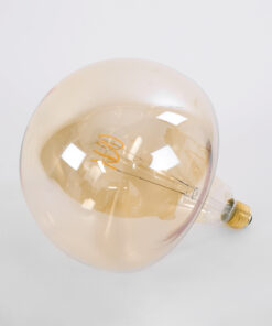 Alternative view of GloboStar® 99028 Λάμπα LED Soft T Spiral Filament E27 BR200 MAROON Γλόμπος 6W 420lm 360° AC 220-240V IP20 Φ20 x Υ25.5cm Ultra Θερμό Λευκό 2200K με Μελί Γυαλί - Dimmable - 3 Years Warranty