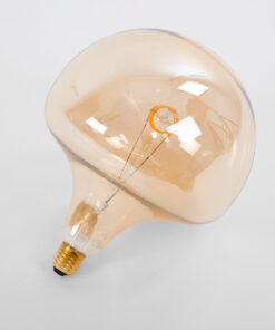 GloboStar® 99028 Λάμπα LED Soft T Spiral Filament E27 BR200 MAROON Γλόμπος 6W 420lm 360° AC 220-240V IP20 Φ20 x Υ25.5cm Ultra Θερμό Λευκό 2200K με Μελί Γυαλί - Dimmable - 3 Years Warranty 10 99028 4