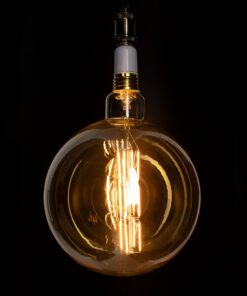 GloboStar® 99029 Λάμπα LED Long Filament E27 G300 BULETTE Γλόμπος 10W 800lm 360° AC 220-240V IP20 Φ30 x Υ49cm Ultra Θερμό Λευκό 2200K με Μελί Γυαλί - Dimmable - 3 Years Warranty - The Bigger Bulb in Greece 11 99029 5