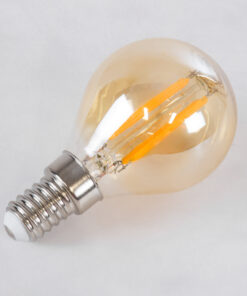GloboStar® 99033 Λάμπα LED Long Filament E14 G45 Γλομπάκι 4W 350lm 360° AC 220-240V IP20 Φ4.5 x Υ7.5cm Ultra Θερμό Λευκό 2200K με Μελί Γυαλί - Dimmable - 3 Years Warranty 10 99033 4
