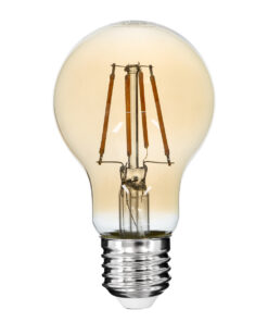 GloboStar® GloboStar® 99036 LED Long Filament Bulb E27 A60 Globe 6W 550lm 360° AC 220-240V IP20 D6 x H10.5cm Ultra Θερμό Λευκό 2200K με Μελί Γυαλί - Dimmable - 3 Years Warranty