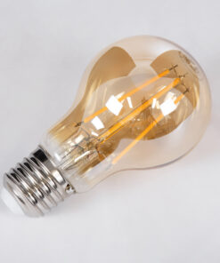 GloboStar® 99037 LED Long Filament Bulb E27 A60 Globe 8W 720lm 360° AC 220-240V IP20 D6 x H10.5cm Ultra Θερμό Λευκό 2200K με Μελί Γυαλί - Dimmable - 3 Years Warranty 10 99037 4