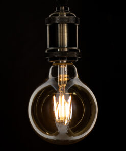 GloboStar® 99039 LED Long Filament Bulb E27 G95 Globe 4W 350lm 360° AC 220-240V IP20 D9.5 x H13.5cm Ultra Θερμό Λευκό 2200K με Μελί Γυαλί - Dimmable - 3 Years Warranty 11 99039 5