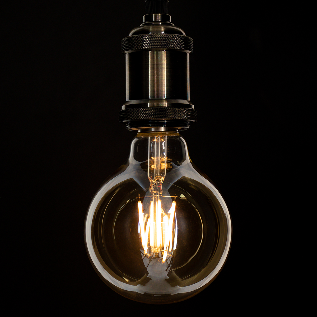 GloboStar® 99039 LED Long Filament Bulb E27 G95 Globe 4W 350lm 360° AC 220-240V IP20 D9.5 x H13.5cm Ultra Θερμό Λευκό 2200K με Μελί Γυαλί - Dimmable - 3 Years Warranty 6 GloboStar® 99039 LED Long Filament Bulb E27 G95 Globe 4W 350lm 360° AC 220-240V IP20 D9.5 x H13.5cm Ultra Θερμό Λευκό 2200K με Μελί Γυαλί - Dimmable - 3 Years Warranty - Image 4