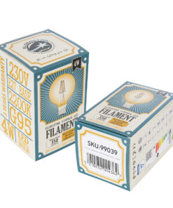 GloboStar® 99039 LED Long Filament Bulb E27 G95 Globe 4W 350lm 360° AC 220-240V IP20 D9.5 x H13.5cm Ultra Θερμό Λευκό 2200K με Μελί Γυαλί - Dimmable - 3 Years Warranty 12 99039 6