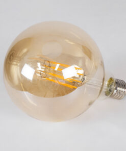 Alternative view of GloboStar® 99044 Λάμπα LED Long Filament E27 G125 Γλόμπος 12W 1080lm 360° AC 220-240V IP20 Φ12.5 x Υ18cm Ultra Θερμό Λευκό 2200K με Μελί Γυαλί - Dimmable - 3 Years Warranty