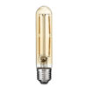 GloboStar® GloboStar® 99049 Λάμπα LED Long Filament E27 T30 Σωλήνας 4W 350lm 360° AC 220-240V IP20 Φ3 x Υ13.5cm Ultra Θερμό Λευκό 2200K με Μελί Γυαλί - Dimmable - 3 Years Warranty