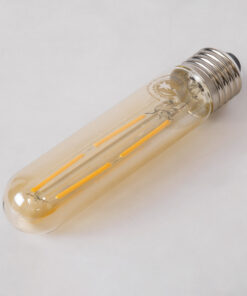 Alternative view of GloboStar® 99049 Λάμπα LED Long Filament E27 T30 Σωλήνας 4W 350lm 360° AC 220-240V IP20 Φ3 x Υ13.5cm Ultra Θερμό Λευκό 2200K με Μελί Γυαλί - Dimmable - 3 Years Warranty