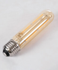 GloboStar® 99049 Λάμπα LED Long Filament E27 T30 Σωλήνας 4W 350lm 360° AC 220-240V IP20 Φ3 x Υ13.5cm Ultra Θερμό Λευκό 2200K με Μελί Γυαλί - Dimmable - 3 Years Warranty 10 99049 4