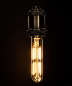 GloboStar® 99049 Λάμπα LED Long Filament E27 T30 Σωλήνας 4W 350lm 360° AC 220-240V IP20 Φ3 x Υ13.5cm Ultra Θερμό Λευκό 2200K με Μελί Γυαλί - Dimmable - 3 Years Warranty 11 99049 5