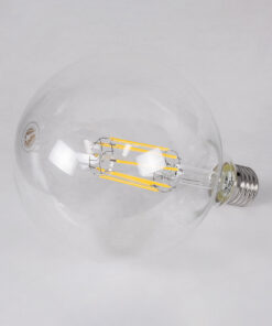 Alternative view of GloboStar® 99055 Λάμπα LED Long Filament E27 G125 Γλόμπος 12W 1320lm 360° AC 220-240V IP20 Φ12.5 x Υ18cm Φυσικό Λευκό 4000K με Διάφανο Γυαλί - Dimmable - 3 Years Warranty