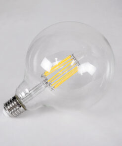 GloboStar® 99055 Λάμπα LED Long Filament E27 G125 Γλόμπος 12W 1320lm 360° AC 220-240V IP20 Φ12.5 x Υ18cm Φυσικό Λευκό 4000K με Διάφανο Γυαλί - Dimmable - 3 Years Warranty 10 99055 4