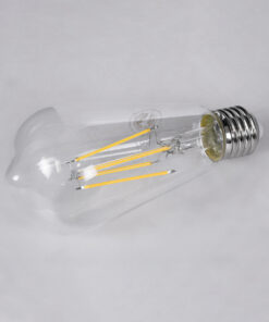 Alternative view of GloboStar® 99056 Λάμπα LED Long Filament E27 ST64 Αχλάδι 10W 1100lm 360° AC 220-240V IP20 Φ6.4 x Υ14cm Φυσικό Λευκό 4000K με Διάφανο Γυαλί - Dimmable - 3 Years Warranty
