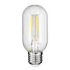 GloboStar® GloboStar® 99057 Λάμπα LED Long Filament E27 T45 Σωλήνας 4W 440lm 360° AC 220-240V IP20 Φ4.5 x Υ11cm Φυσικό Λευκό 4000K με Διάφανο Γυαλί - Dimmable - 3 Years Warranty