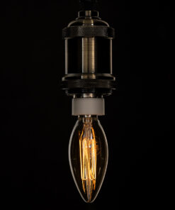 GloboStar® 99058 Λάμπα LED Ultra Thin Soft S Spiral Filament E14 C35 Κεράκι 2W 140lm 360° AC 220-240V IP20 Φ3.5 x Υ10.5cm Ultra Θερμό Λευκό 2200K με Μελί Γυαλί - Dimmable - 3 Years Warranty 11 99058 5