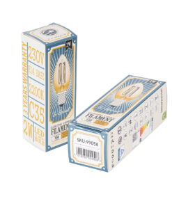 GloboStar® 99058 Λάμπα LED Ultra Thin Soft S Spiral Filament E14 C35 Κεράκι 2W 140lm 360° AC 220-240V IP20 Φ3.5 x Υ10.5cm Ultra Θερμό Λευκό 2200K με Μελί Γυαλί - Dimmable - 3 Years Warranty 12 99058 6