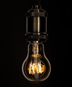 GloboStar® 99059 Λάμπα LED Ultra Thin Soft S Spiral Filament E27 A60 Γλόμπος 4W 280lm 360° AC 220-240V IP20 Φ6 x Υ10.5cm Ultra Θερμό Λευκό 2200K με Μελί Γυαλί - Dimmable - 3 Years Warranty 11 99059 5