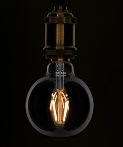 GloboStar® GloboStar® 99069 Λάμπα E27 G95 Γλόμπος LED FILAMENT 4W 400 lm 320° AC 85-265V Edison Retro με Φιμέ Γυαλί Θερμό Λευκό 2700 K Dimmable