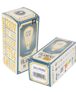 GloboStar® 99082 Λάμπα LED Ultra Thin Soft S Spiral Filament E27 ST64 Αχλάδι 4W 280lm 360° AC 220-240V IP20 Φ6.4 x Υ14cm Ultra Θερμό Λευκό 2200K με Μελί Γυαλί - Dimmable - 3 Years Warranty 12 99082 6