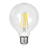 GloboStar® GloboStar® 99084 Λάμπα LED Long Filament E27 G95 Γλόμπος 4W 840lm 360° AC 220-240V IP20 Φ9.5 x Υ13.8cm Θερμό Λευκό 2700K με Διάφανο Γυαλί - Pro Series 210lm/W - A Ενεργειακή Κλάση - 3 Χρόνια Εγγύηση