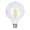 GloboStar® GloboStar® 99085 Λάμπα LED Long Filament E27 G125 Γλόμπος 4W 840lm 360° AC 220-240V IP20 Φ12.5 x Υ13.8cm Θερμό Λευκό 2700K με Διάφανο Γυαλί - Pro Series 210lm/W - A Ενεργειακή Κλάση - 3 Χρόνια Εγγύηση