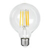 GloboStar® GloboStar® 99088 Λάμπα LED Long Filament E27 G95 Γλόμπος 7W 1470lm 360° AC 220-240V IP20 Φ9.5 x Υ13.8cm Θερμό Λευκό 2700K με Διάφανο Γυαλί - Pro Series 210lm/W - A Ενεργειακή Κλάση - 3 Χρόνια Εγγύηση