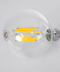 Alternative view of GloboStar® 99088 Λάμπα LED Long Filament E27 G95 Γλόμπος 7W 1470lm 360° AC 220-240V IP20 Φ9.5 x Υ13.8cm Θερμό Λευκό 2700K με Διάφανο Γυαλί - Pro Series 210lm/W - A Ενεργειακή Κλάση - 3 Χρόνια Εγγύηση