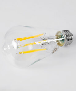 Alternative view of GloboStar® 99090 Λάμπα LED Long Filament E27 ST64 Αχλάδι 7W 1470lm 360° AC 220-240V IP20 Φ6.4 x Υ14.5cm Θερμό Λευκό 2700K με Διάφανο Γυαλί - Pro Series 210lm/W - A Ενεργειακή Κλάση - 3 Χρόνια Εγγύηση