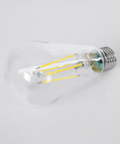 Alternative view of GloboStar® 99094 Λάμπα LED Long Filament E27 ST64 Αχλάδι 4W 840lm 360° AC 220-240V IP20 Φ6.4 x Υ14.5cm Φυσικό Λευκό 4000K με Διάφανο Γυαλί - Pro Series 210lm/W - A Ενεργειακή Κλάση - 3 Χρόνια Εγγύηση