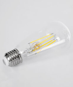 GloboStar® 99094 Λάμπα LED Long Filament E27 ST64 Αχλάδι 4W 840lm 360° AC 220-240V IP20 Φ6.4 x Υ14.5cm Φυσικό Λευκό 4000K με Διάφανο Γυαλί - Pro Series 210lm/W - A Ενεργειακή Κλάση - 3 Χρόνια Εγγύηση 10 99094 4