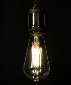 GloboStar® 99094 Λάμπα LED Long Filament E27 ST64 Αχλάδι 4W 840lm 360° AC 220-240V IP20 Φ6.4 x Υ14.5cm Φυσικό Λευκό 4000K με Διάφανο Γυαλί - Pro Series 210lm/W - A Ενεργειακή Κλάση - 3 Χρόνια Εγγύηση 11 99094 5