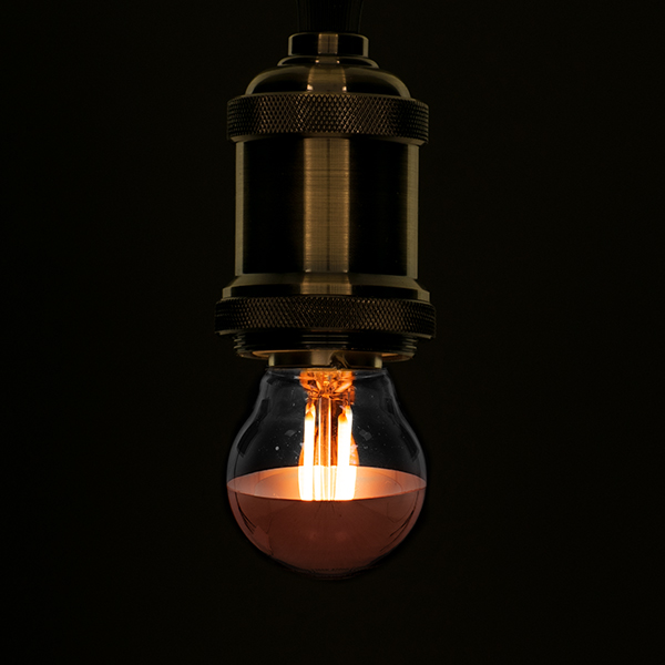 GloboStar® 99110 Λάμπα E27 G45 Γλομπάκι με Ανεστραμμένο Χάλκινο Καθρέπτη LED FILAMENT 4W 420 lm 320° AC 85-265V Edison Retro με Διάφανο-Χάκλινο Γυαλί Ultra Θερμό Λευκό 2200 K Dimmable 2 GloboStar® GloboStar® 99110 Λάμπα E27 G45 Γλομπάκι με Ανεστραμμένο Χάλκινο Καθρέπτη LED FILAMENT 4W 420 lm 320° AC 85-265V Edison Retro με Διάφανο-Χάκλινο Γυαλί Ultra Θερμό Λευκό 2200 K Dimmable