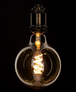 GloboStar® 99138 Λάμπα LED Soft S Spiral Filament E27 G125 Γλόμπος 4W 280lm 360° AC 220-240V IP20 Φ12.5 x Υ18cm Ultra Θερμό Λευκό 2200K με Μελί Γυαλί - Dimmable - 3 Years Warranty 11 99138 5