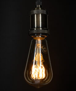 GloboStar® 99141 Λάμπα LED Soft T Spiral Filament E27 ST64 Αχλάδι 4W 280lm 360° AC 220-240V IP20 Φ6.4 x Υ14cm Ultra Θερμό Λευκό 2200K με Μελί Γυαλί Dimmable - 3 Χρόνια Εγγύηση 10 99141 5