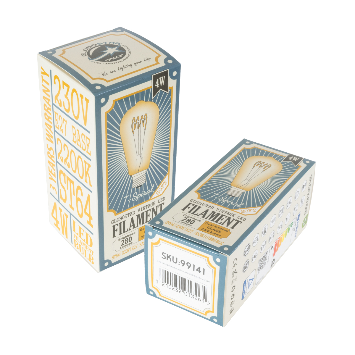 GloboStar® 99141 Λάμπα LED Soft T Spiral Filament E27 ST64 Αχλάδι 4W 280lm 360° AC 220-240V IP20 Φ6.4 x Υ14cm Ultra Θερμό Λευκό 2200K με Μελί Γυαλί Dimmable - 3 Χρόνια Εγγύηση 6 GloboStar® 99141 Λάμπα LED Soft T Spiral Filament E27 ST64 Αχλάδι 4W 280lm 360° AC 220-240V IP20 Φ6.4 x Υ14cm Ultra Θερμό Λευκό 2200K με Μελί Γυαλί Dimmable - 3 Χρόνια Εγγύηση - Image 5