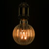 GloboStar® GloboStar® 99162 Λάμπα E27 W90 Watermelon LED FILAMENT 6W 560 lm 320° AC 85-265V Edison Retro με Μελί Γυαλί Ultra Θερμό Λευκό 2200 K Dimmable