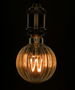 GloboStar® GloboStar® 99162 Λάμπα E27 W90 Watermelon LED FILAMENT 6W 560 lm 320° AC 85-265V Edison Retro με Μελί Γυαλί Ultra Θερμό Λευκό 2200 K Dimmable