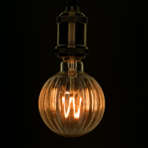 GloboStar® GloboStar® 99162 Λάμπα E27 W90 Watermelon LED FILAMENT 6W 560 lm 320° AC 85-265V Edison Retro με Μελί Γυαλί Ultra Θερμό Λευκό 2200 K Dimmable