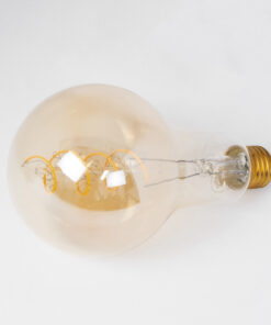 Alternative view of GloboStar® 99164 Λάμπα LED Soft S Spiral Filament E27 PS30 CHERRY Γλόμπος 4W 280lm 360° AC 220-240V IP20 Φ9.5 x Υ13.4cm Ultra Θερμό Λευκό 2200K με Μελί Γυαλί Dimmable - 3 Χρόνια Εγγύηση