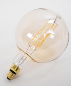 GloboStar® 99165 Λάμπα LED Long Filament E27 G200 PITAYAS Γλόμπος 8W 720lm 360° AC 220-240V IP20 Φ20 x Υ30cm Ultra Θερμό Λευκό 2200K με Μελί Γυαλί - Dimmable - 3 Χρόνια Εγγύηση 10 99165 4