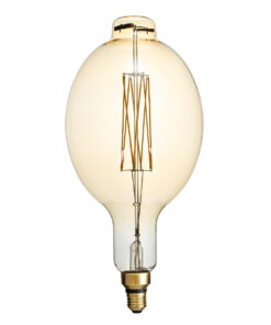 GloboStar® GloboStar® 99166 Λάμπα LED Long Filament E27 BT180 MANGOS Γλόμπος 8W 720lm 360° AC 220-240V IP20 Φ18 x Υ39cm Ultra Θερμό Λευκό 2200K με Μελί Γυαλί - Dimmable - 3 Χρόνια Εγγύηση
