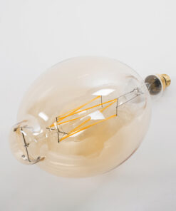 Alternative view of GloboStar® 99166 Λάμπα LED Long Filament E27 BT180 MANGOS Γλόμπος 8W 720lm 360° AC 220-240V IP20 Φ18 x Υ39cm Ultra Θερμό Λευκό 2200K με Μελί Γυαλί - Dimmable - 3 Χρόνια Εγγύηση