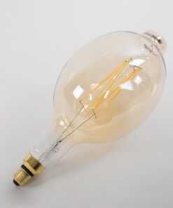 GloboStar® 99166 Λάμπα LED Long Filament E27 BT180 MANGOS Γλόμπος 8W 720lm 360° AC 220-240V IP20 Φ18 x Υ39cm Ultra Θερμό Λευκό 2200K με Μελί Γυαλί - Dimmable - 3 Χρόνια Εγγύηση 10 99166 4