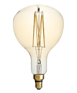 GloboStar® GloboStar® 99169 Λάμπα LED Long Filament E27 ER180 PAPAYAS Γλόμπος 8W 720lm 360° AC 220-240V IP20 Φ18 x Υ30cm Ultra Θερμό Λευκό 2200K με Μελί Γυαλί - Dimmable - 3 Years Warranty